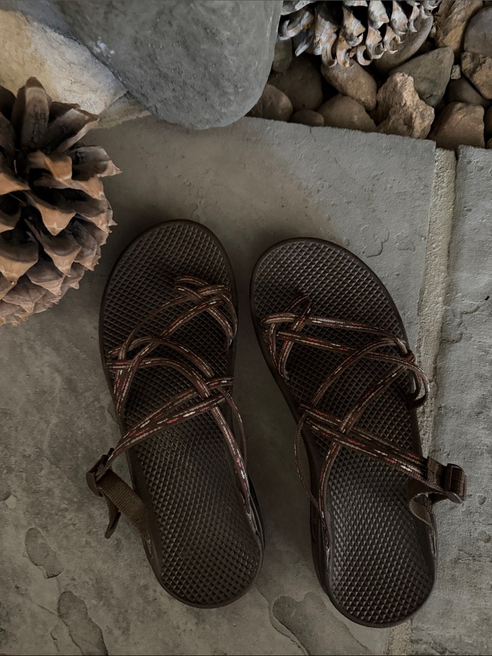 Chaco Women's ZX/2 Classic Hiking Outdoor Sandals 10 wmns Brown Arch Support EUC - Picture 5 of 6